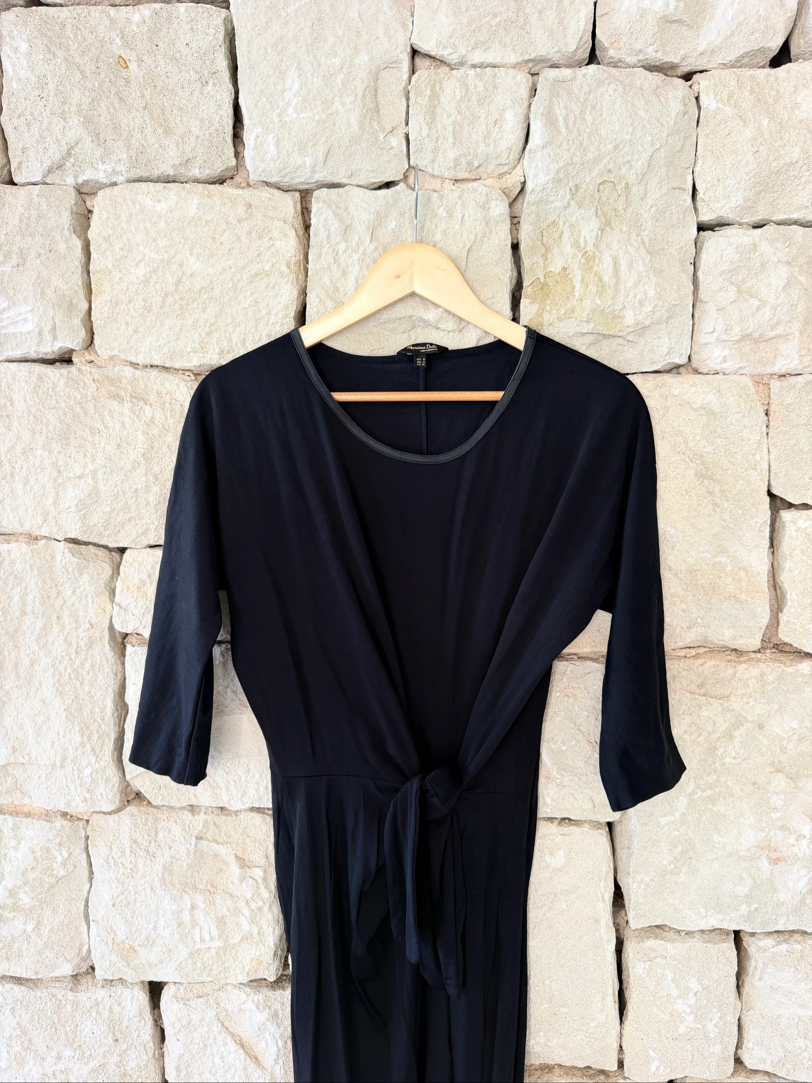 Vestido midi negro Talla M de Massimo Dutti – photo 4